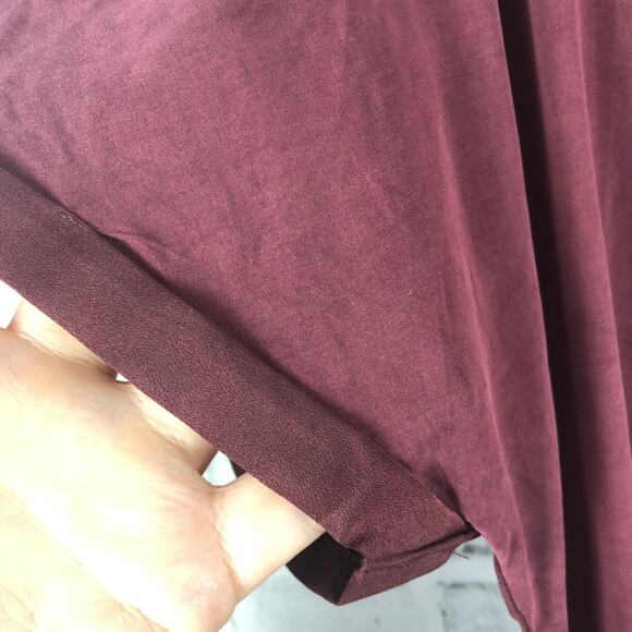 G-Star Joosa Top Port Red Deep V Neck Sz. S NEW - Picture 8 of 13